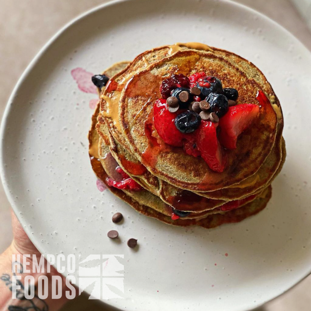 Hemp Seed Berry Pancake 