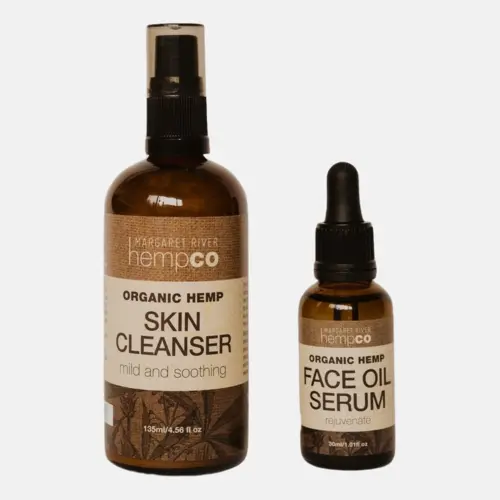 hemp face cleanser face oil serum bundle 517407 transformed