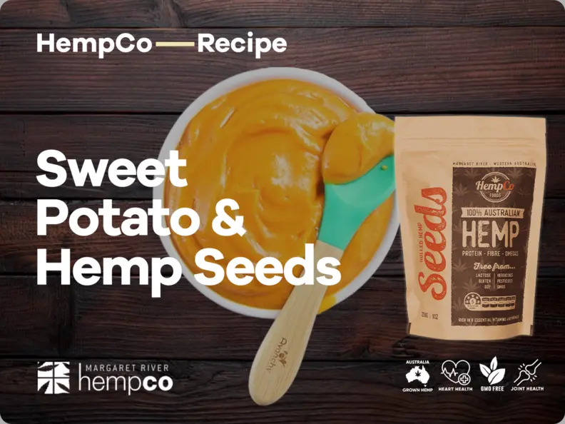 Sweet Potato & Hemp Seeds Puree Image